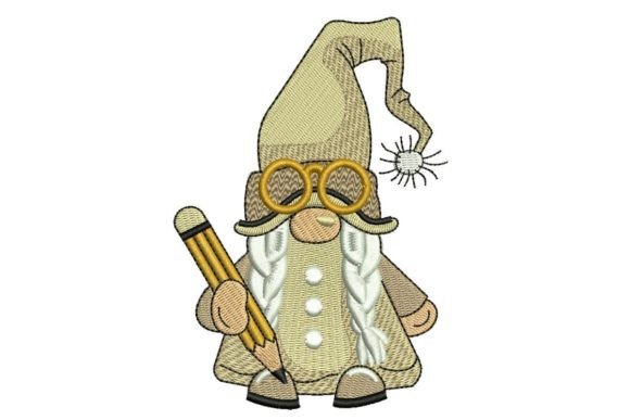 Back to School Girl Gnome: A Charming Embroidery Design for Seasonal Creativity