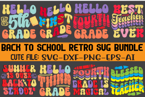 Back to School Retro SVG Bundle: Creative, Time-Saving Design Resources for Educators and Crafters