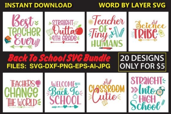 Back to School SVG Bundle Vol. 10: A Practical Design Resource for Educators, Crafters & Small Businesses