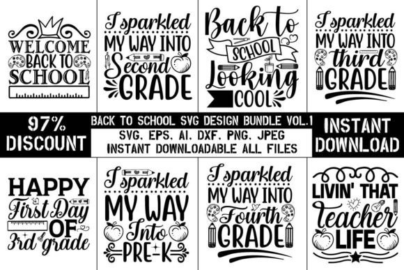 Back to School SVG Design Bundle Vol. 1: Practical Designs That Actually Save Time and Spark Ideas