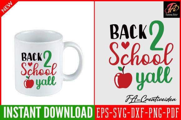 Back to School Y’all SVG Design: Creative Digital Files for Teachers, Students & Families