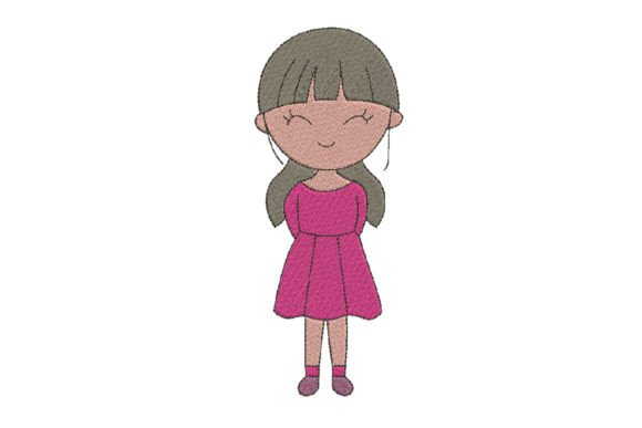 Beautiful Girl: A Sweet, Versatile Embroidery Design for Everyday Charm