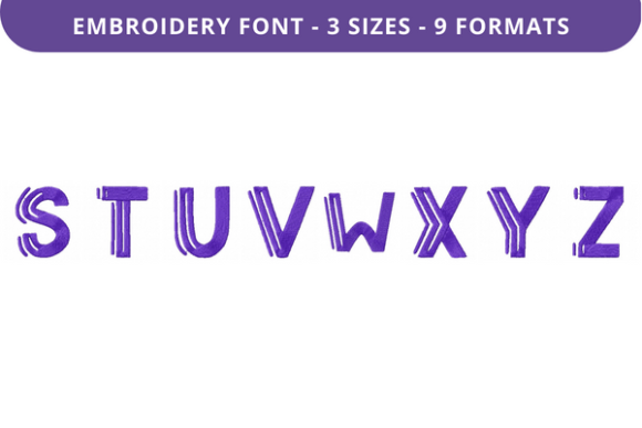Culture Shock Font S to Z: A Versatile Embroidery Solution