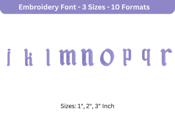 Disneyland Font Lowercase J to R: A Versatile Embroidery Solution for Personalized Creations