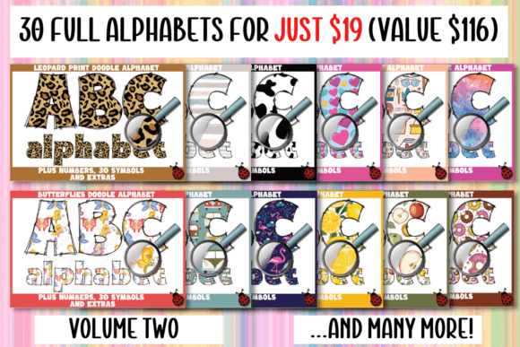 Doodle Alphabet Bundle Vol. 2