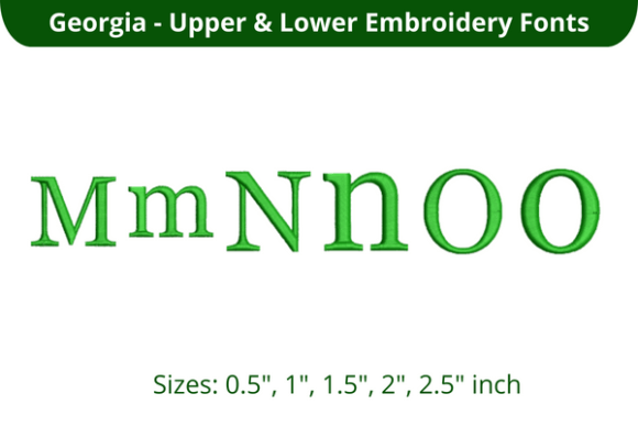 Georgia Font MNO: A Versatile Embroidery Font for Personalized Creations