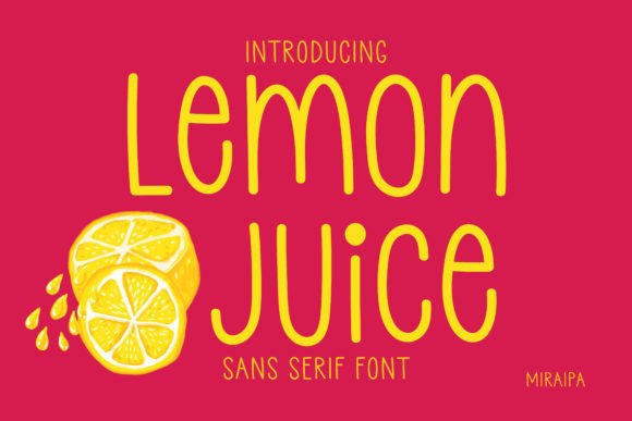 Lemon Juice: A Friendly Handwritten Font for Real Projects