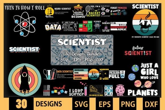 Scientist Bundle SVG 30 Designs: Practical, Print-Ready Science-Themed Graphics for Real Projects