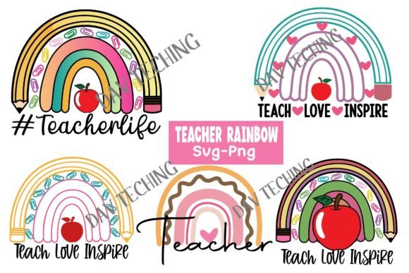 Teacher Rainbow SVG PNG Bundle: A Practical Resource for Educators and Designers
