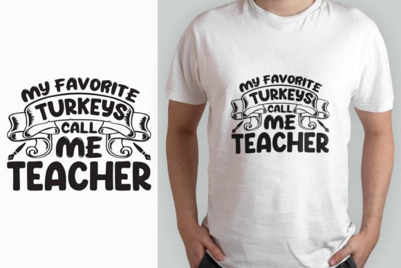 Teacher Thanksgiving SVG T-shirt Design: Creative, Commercial-Ready Art for Educators and Makers