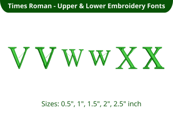 Times Roman Font VWX: A Versatile Embroidery Font for Creative Professionals